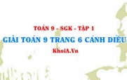 Giải Toán 9 trang 6 Cánh Diều Tập 1